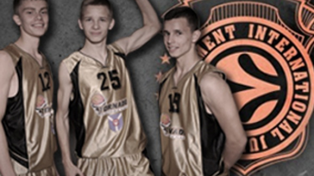 Three basketball players from „Tornado“ BS represent Kaunas „Zalgiris“ team in Euroleague Youth (U18) tournament